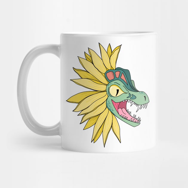 Sunflower Dinosaur by Thenerdlady